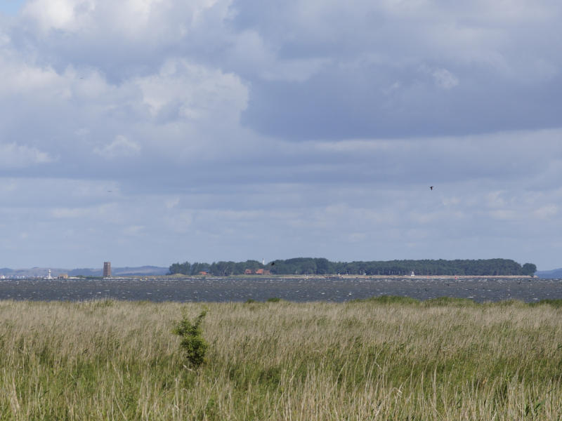 Blick über den Greifswalder Bodden von der Nordspitze des Peenemünder Hakens aus.